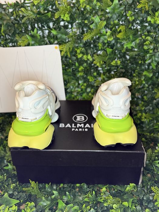 Adidasi/Sneakers Balmain Unicorn white green