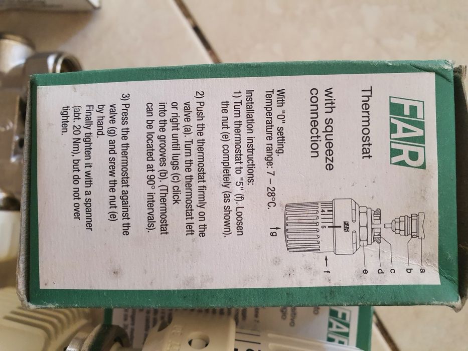 Termostat calorifer, electro valve, supapa siguranță