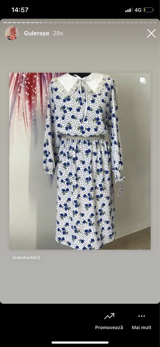 rochie noua din voal, la maneci si in talie elastic