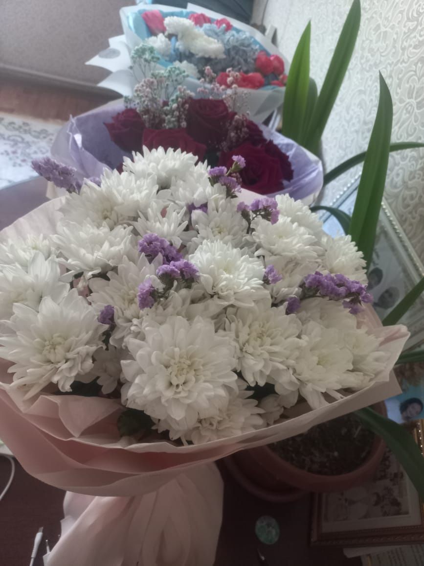 Цветы букеты розы