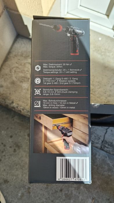 Mașini de înșurubat și găurit Parkside Performance cu acumulator incl