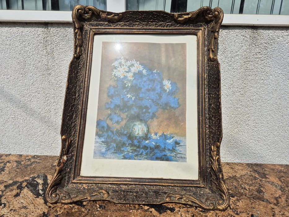 Vând rama tablou ideala  decor clasic saloane frizerie România in 1986