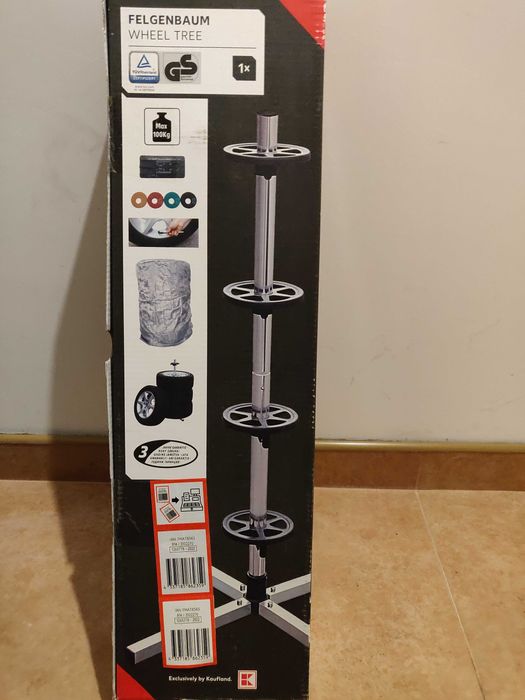 Продавам две нови стойки за съхранение на по 4 гуми с джанти за 50 лв.