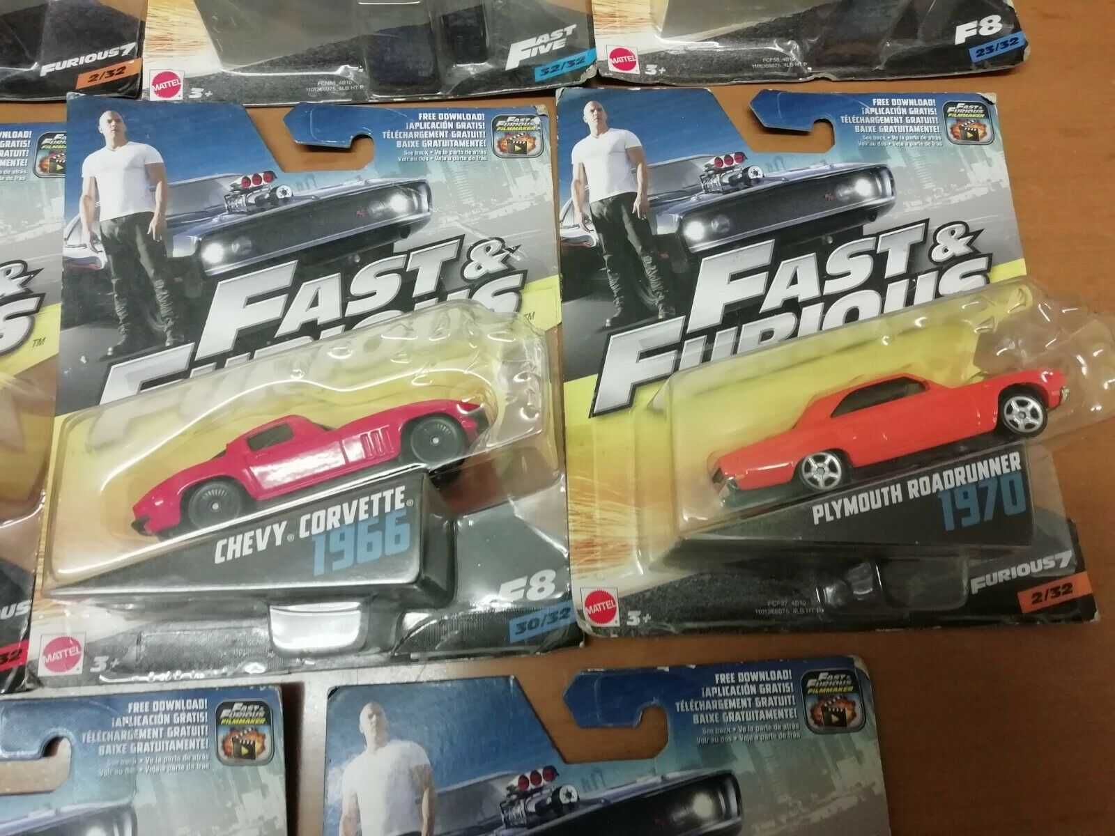 Метални колички Mattel Fast & Furious в мащаб 1:50