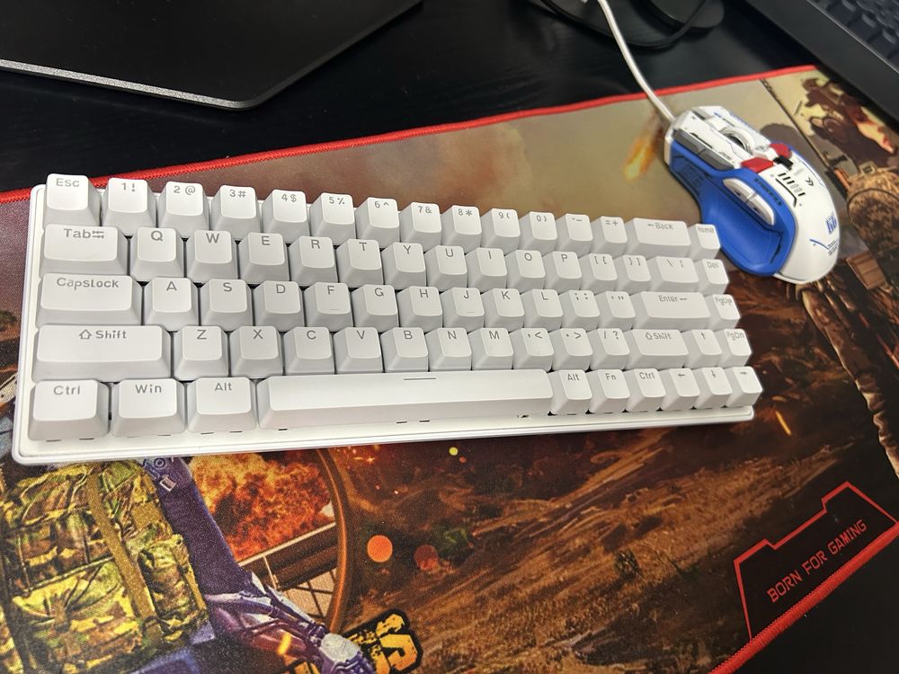 Set Tastatura mecanica + Mouse gaming G6, RGB ,Switch-uri detasabile