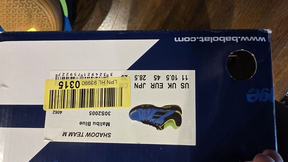Мъжки обувки Babolat подходящи за тенис на корт 45 номер