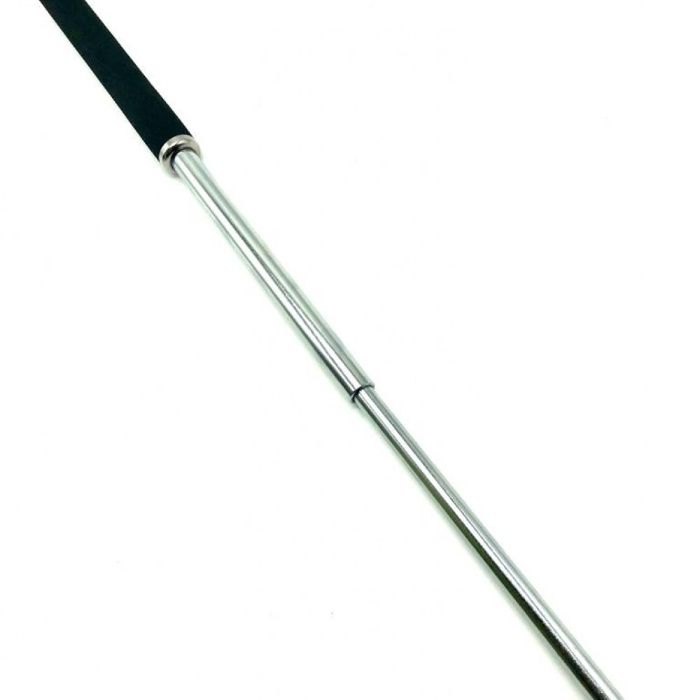 Baston telescopic profesional, 3 segmente, 64 cm, argintiu, husa