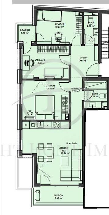 Продава се Четиристаен апартамент в Пловдив, Христо Смирненски - 117 кв.м за 1255 €/кв.м - Снимка #9