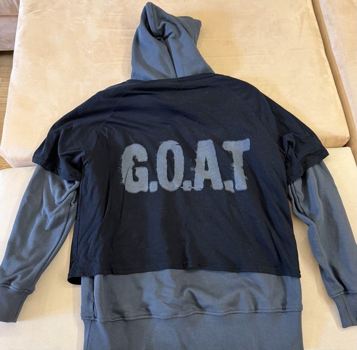 Блуза Luda, размер XS черно-сиво