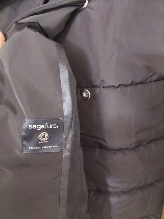 Super ofertă! Haină din fâș ,  guler blana  vulpe