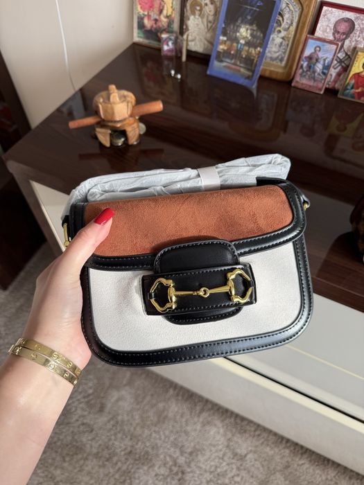 Чанти от естествена кожа по модел на Gucci