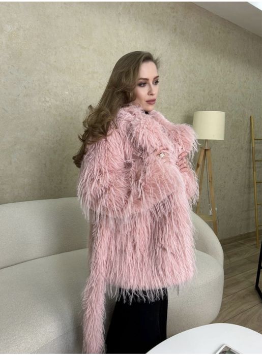 экошуба розовая, в хорошем качестве
