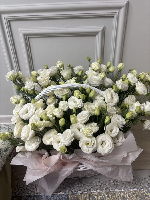 Цветы свежие белые