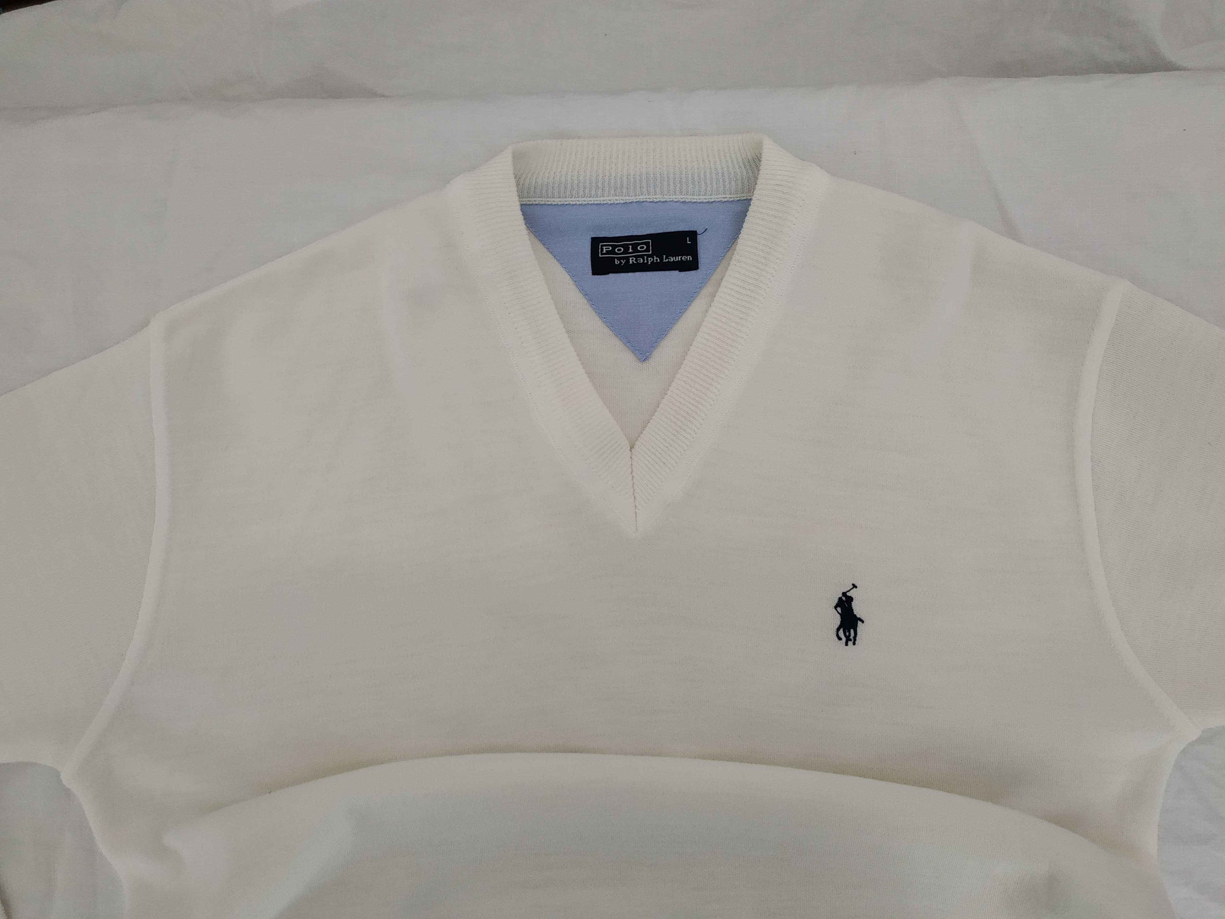 Pulover, bluza Polo by Ralph Lauren, mărimea L - XL, alba, bărbați