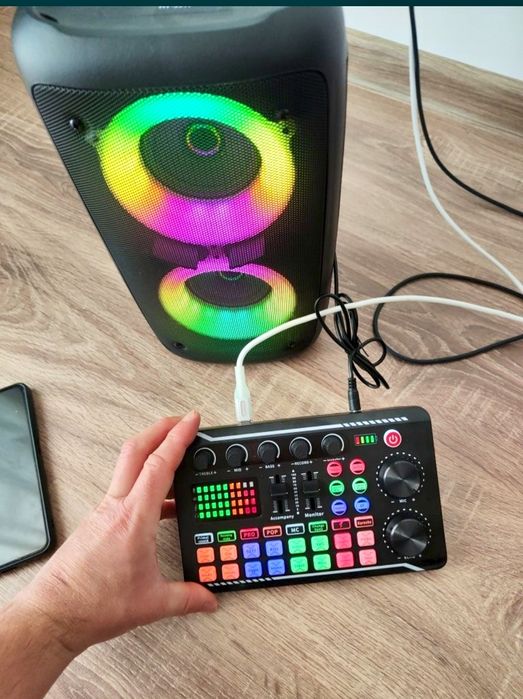 Placa sunet externa cu Bluetooth 5.0 și efecte de sunet , mixer dj