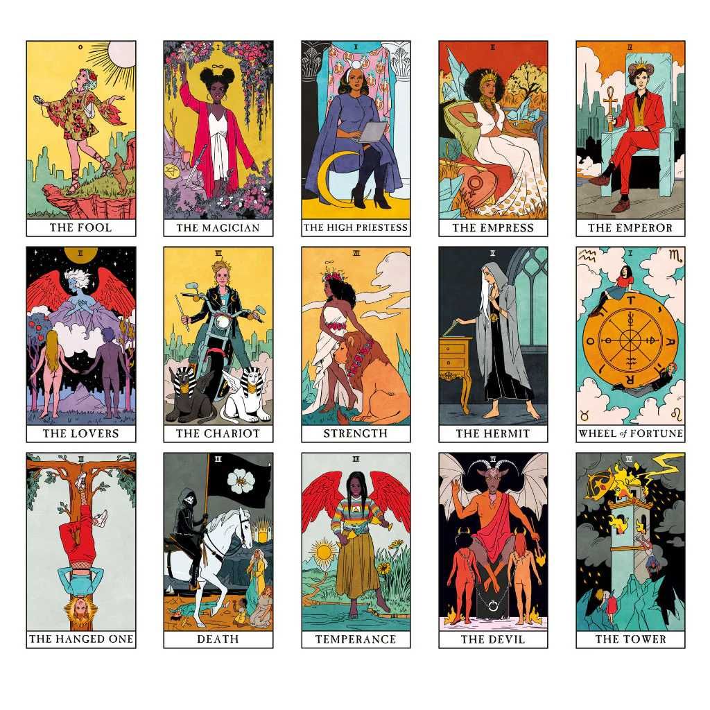Golden Art Nouveau и Modern Witch Tarot