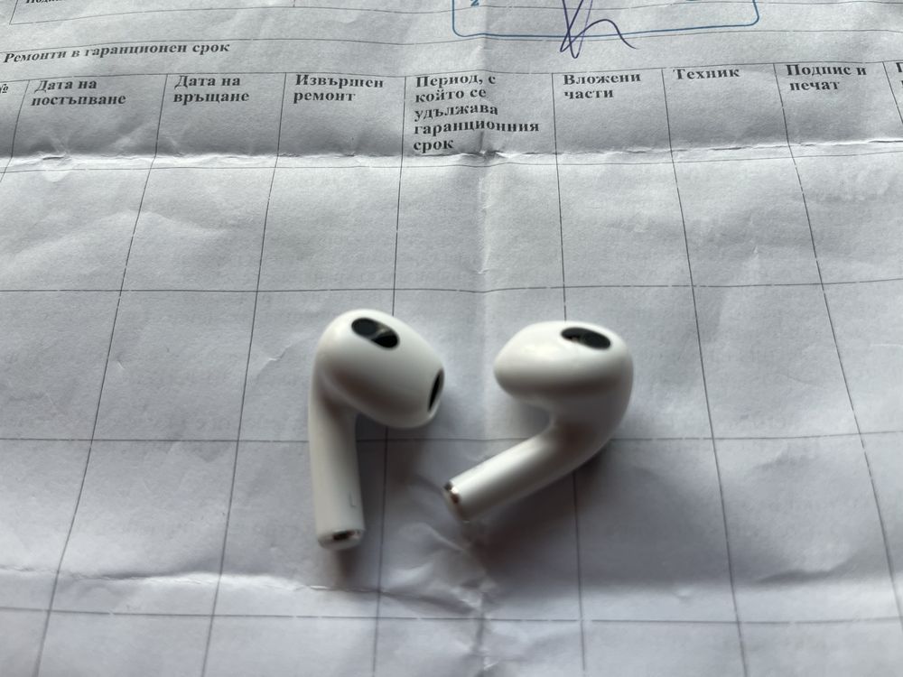 Apple AirPods 3 закупени от А1 в гаранция