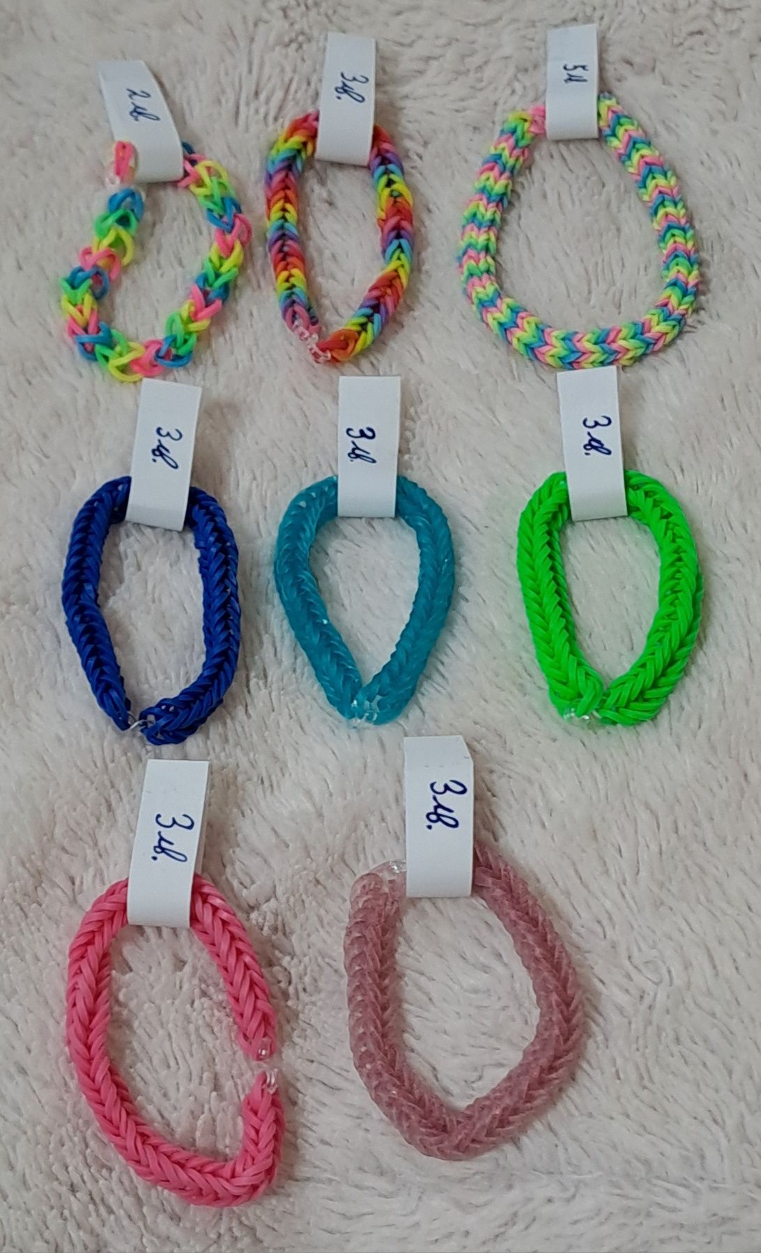 Rainbow loom Плетени гривни от ластичета