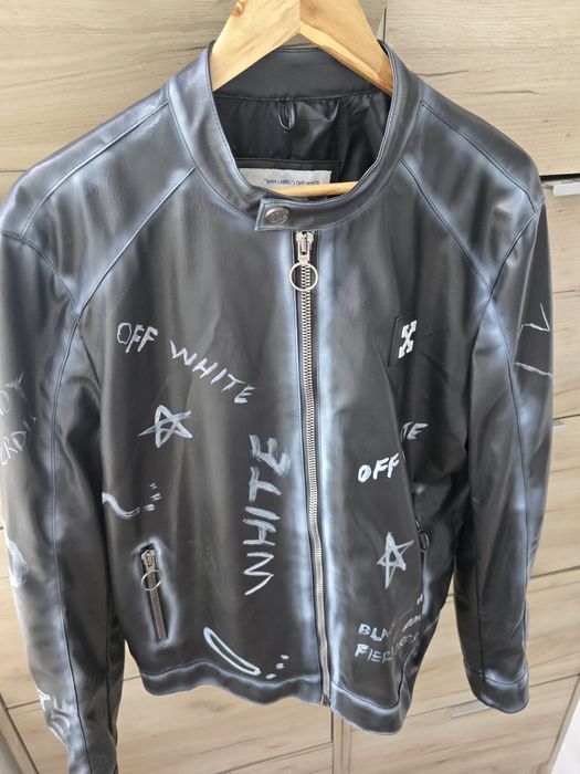 Geaca piele naturala OFF-White L