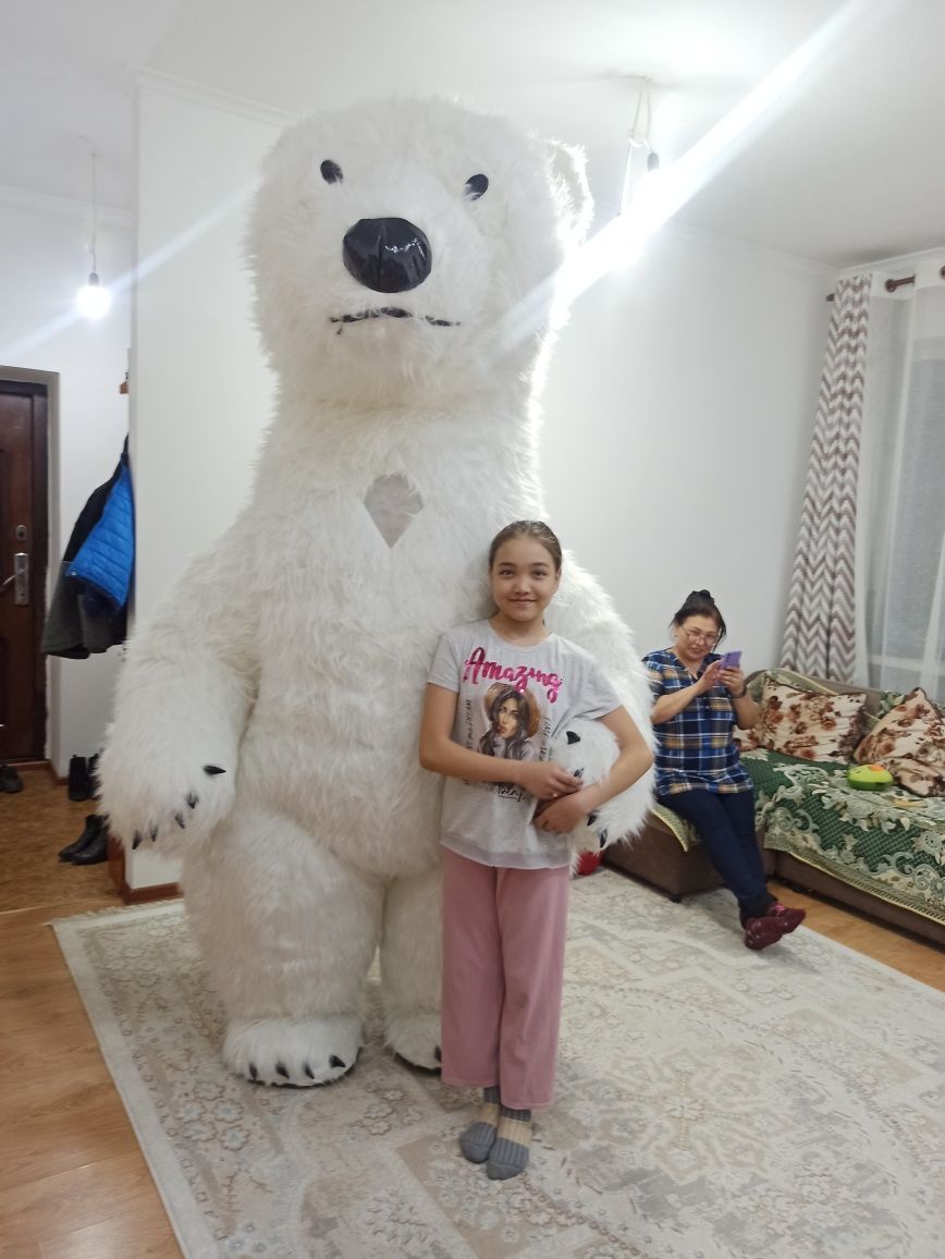 Белый медведь продажа костюм,  Поздравления от Белого Мишки , аниматор