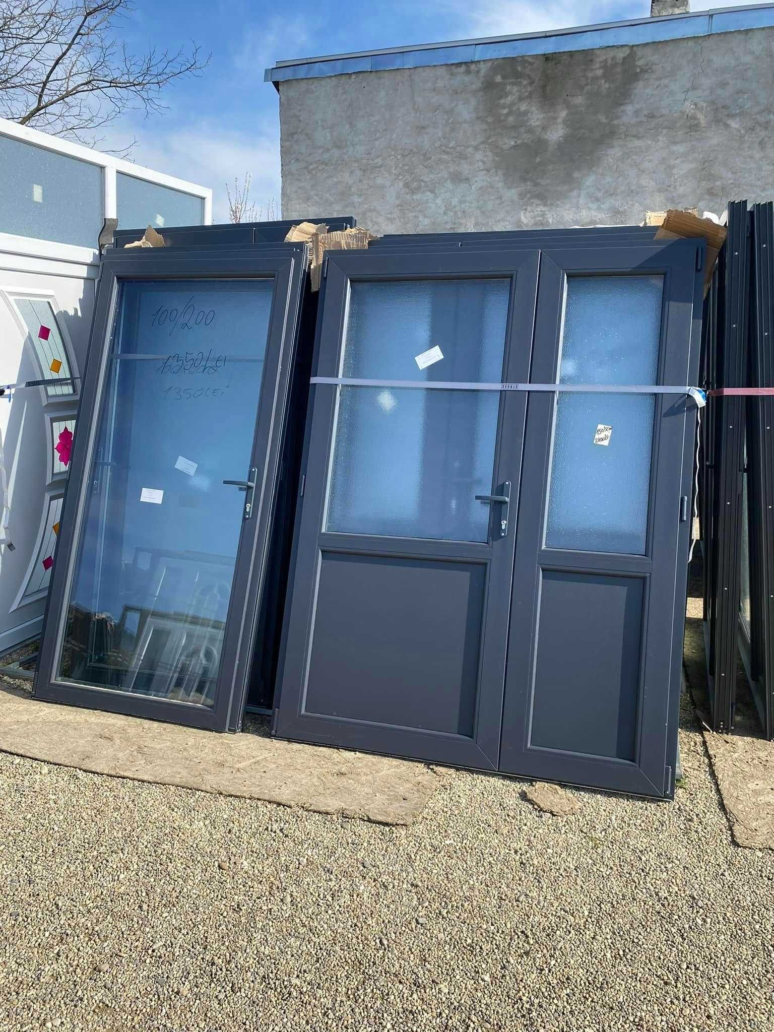 Usi geamuri termopan noi culoare gri antracit de la 400 lei