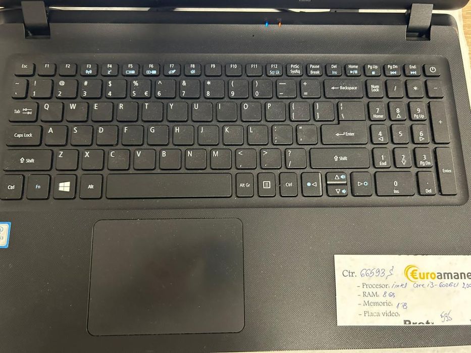Laptop Acer EX2540 Series N16C1, Intel Core i3 6006U, 8GB RAM, -P-