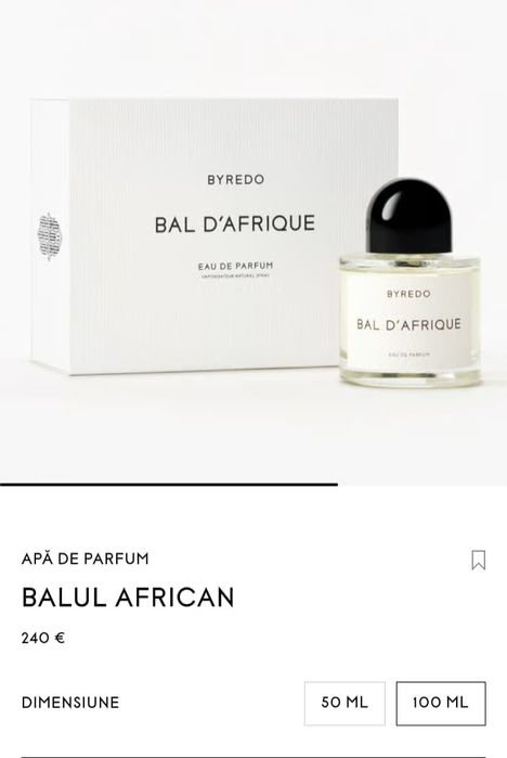 Byredo  Bal D' afrique 100 ml

BAL D'AFRIQUE
BYREDO

BAL D'AFRIQUEcBYR