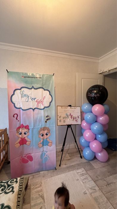 Все для вашего гендер пати / Gender Party/ баннер, доска голосование