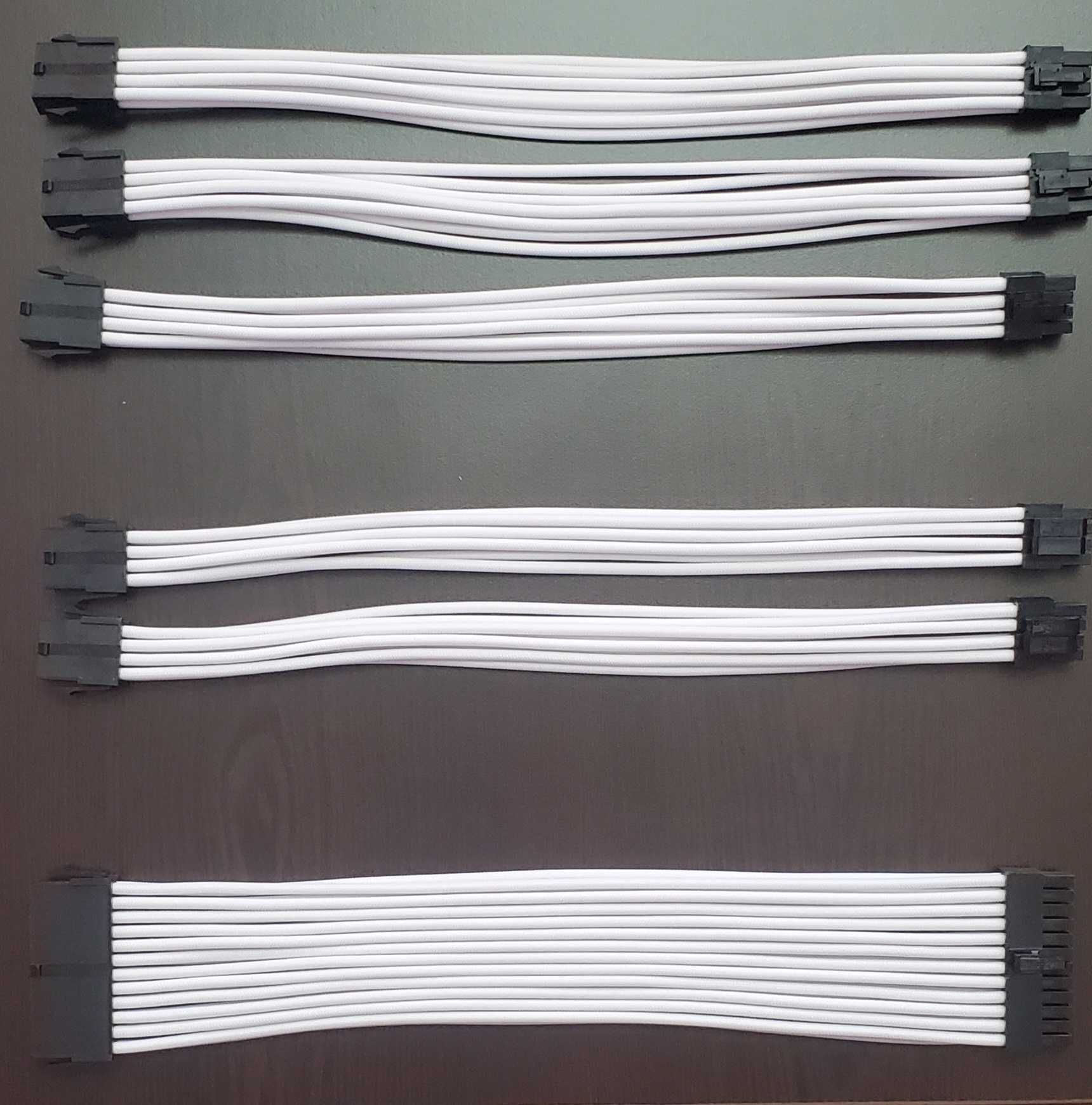 Кабели: Custom Sleeved Extension Cables - Бели