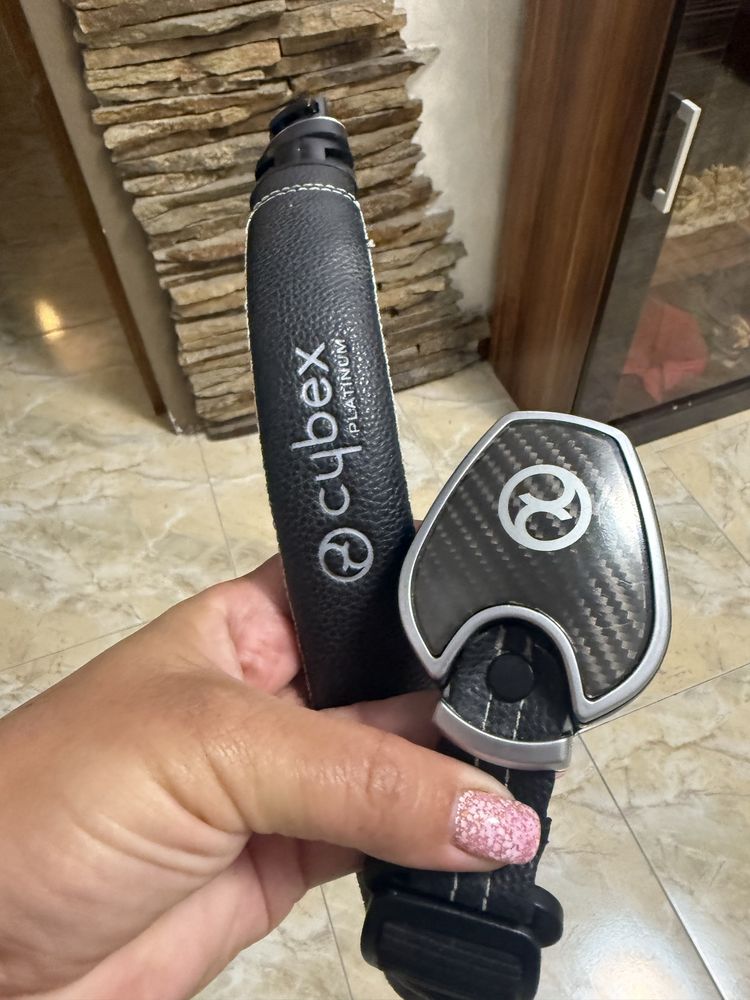 Cybex Priam Тока и Бъмпер в Черно и Кафяво Нови