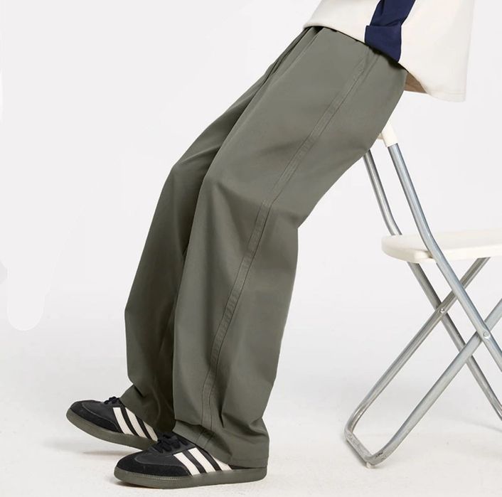 Однотонные модные брюки для парней и девушек