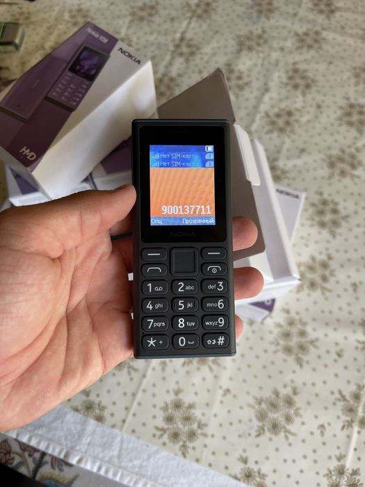 Nokia 108 tugmali telefon | 2 SIM, Bluetooth, fonarik, yangi