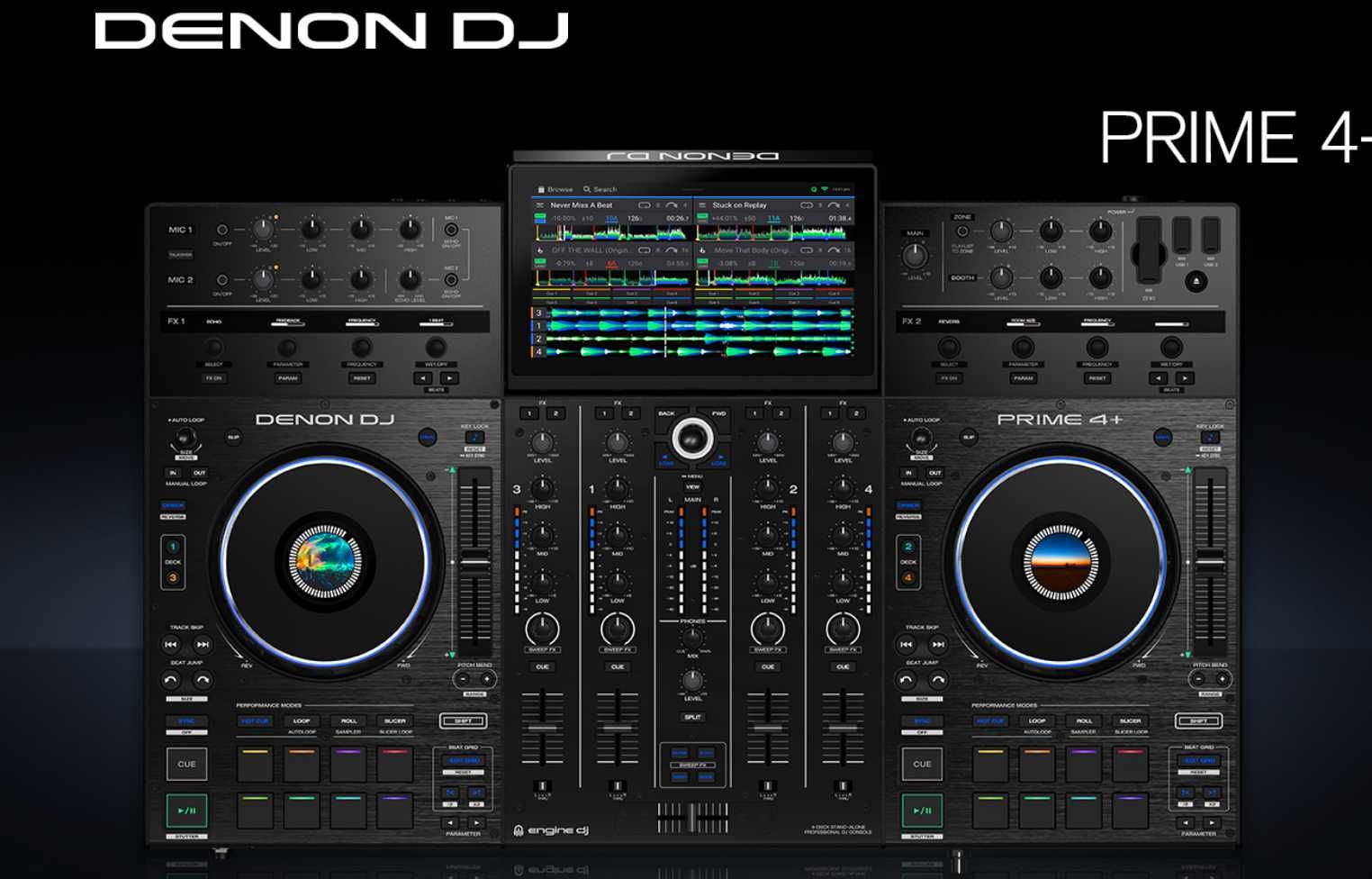 DJ-контроллер standalone Denon DJ Prime 4+ EU