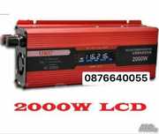 Инвертор преубразовател UKC с лед дисплей за кола 12-220v-2000вата