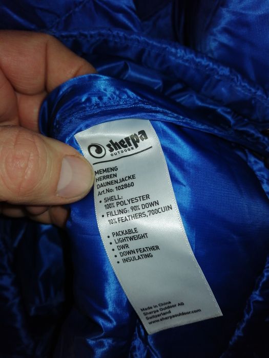 Sherpa geaca cu puf bărbătească 700cuin masura XL