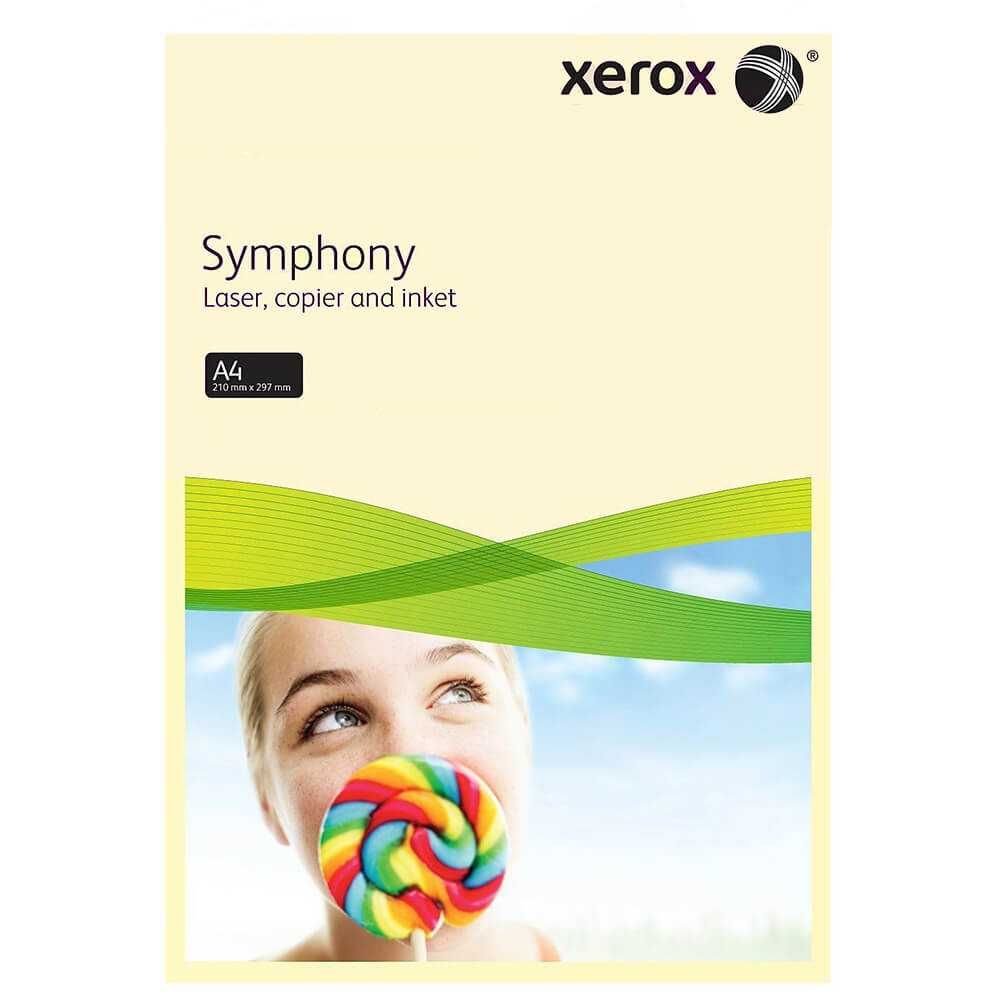 Hartie colorata A4 asortata XEROX Symphony ivory 80 g/mp, 500 coli/top