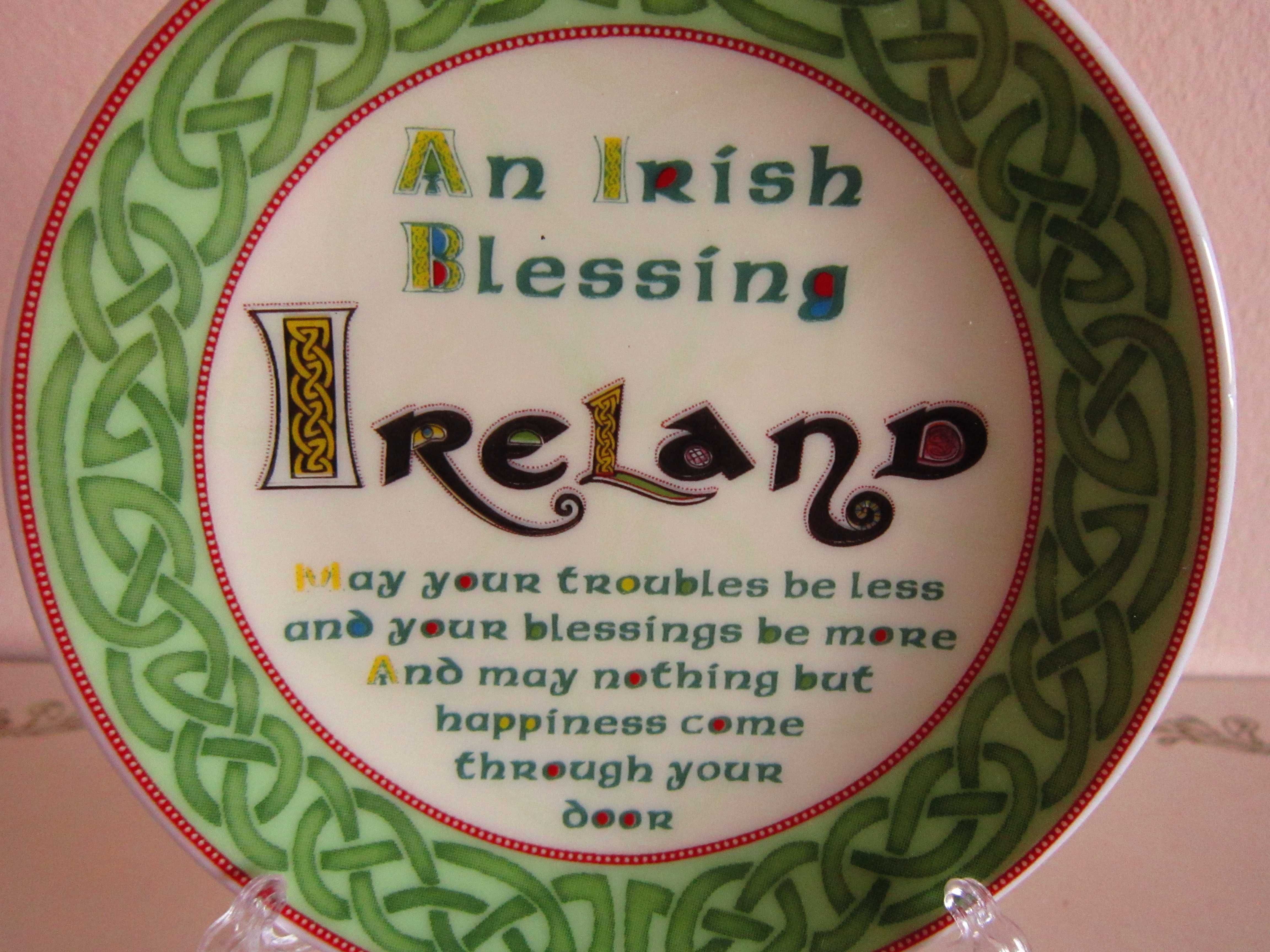 cadou rar Irish Blessing Ireland The Celtic Collection portelan Dublin