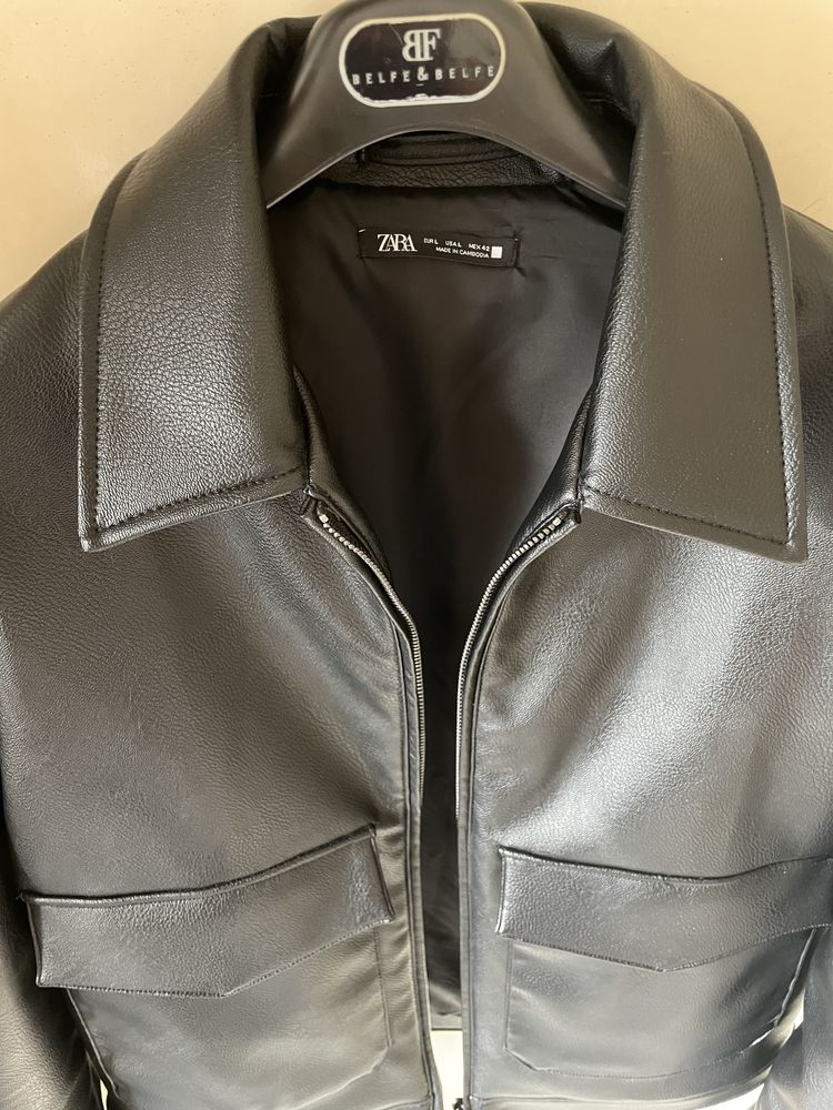 Мъжко кожено яке Zara L