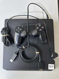 Playstation 4 с 1 джойстик и захранващ кабел