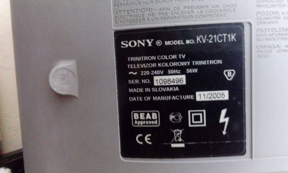 TV SONY Trinitron 21"