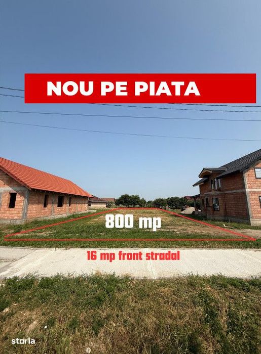 Inchiriem viitorul pe metru patrat, teren 800 mp, intravilan-Peciu Nou