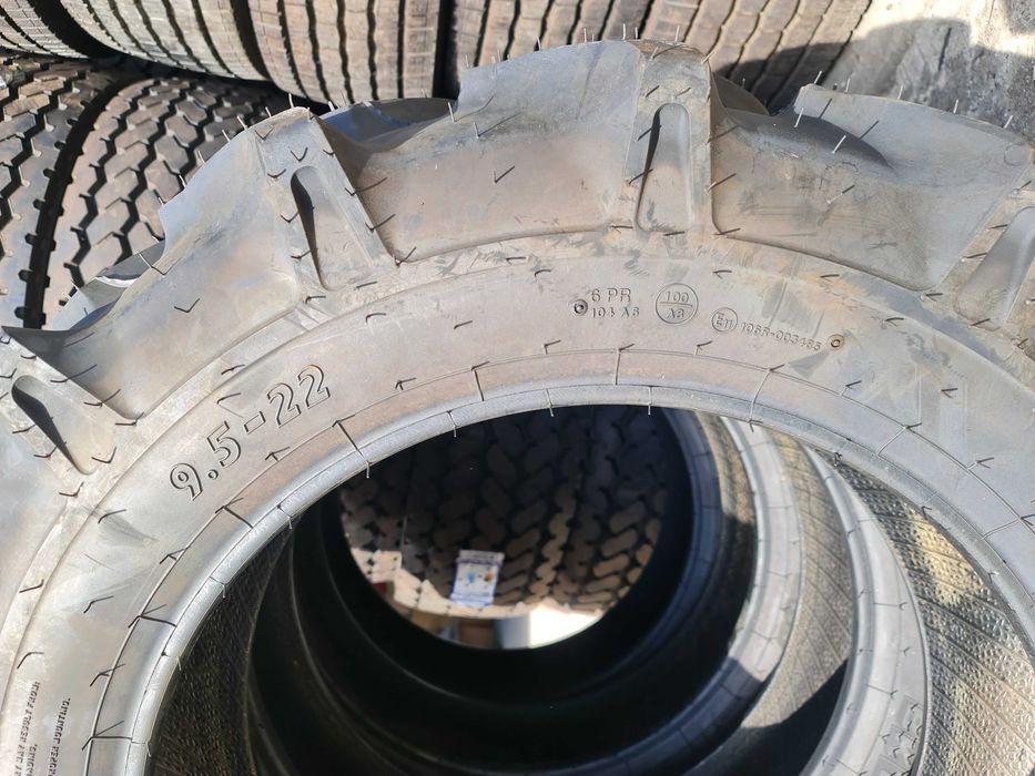 Cauciucuri noi 9.5-22 BKT 6PR anvelope tractor japonez YANMAR, ISEKI
