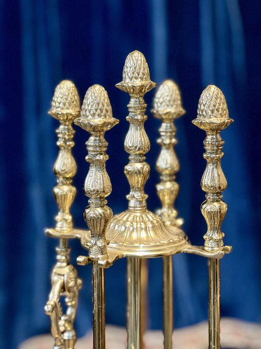 Set ustensile pentru șemineu din Bronz in stil Baroc