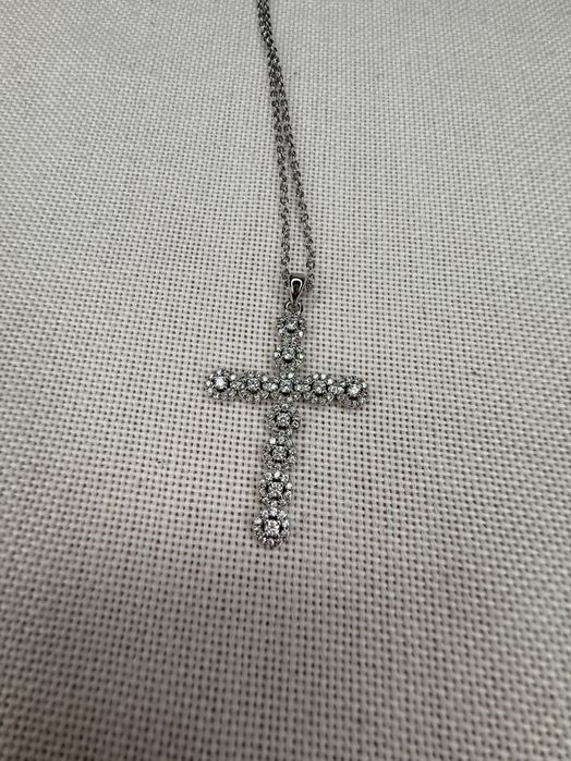 Colier Swarovski cruce insigne angelic