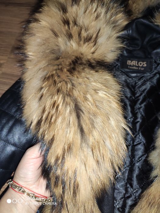Дамско яке от естествена кожа и косъм