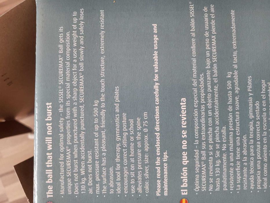 Minge medicinala, fitness, ca noua, SISSEL Securemax Ball 75 cm