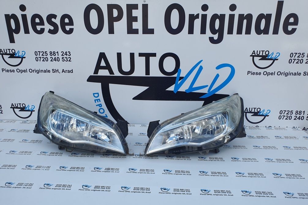 Faruri far stanga dreapta crom Opel Astra J 2009-2019