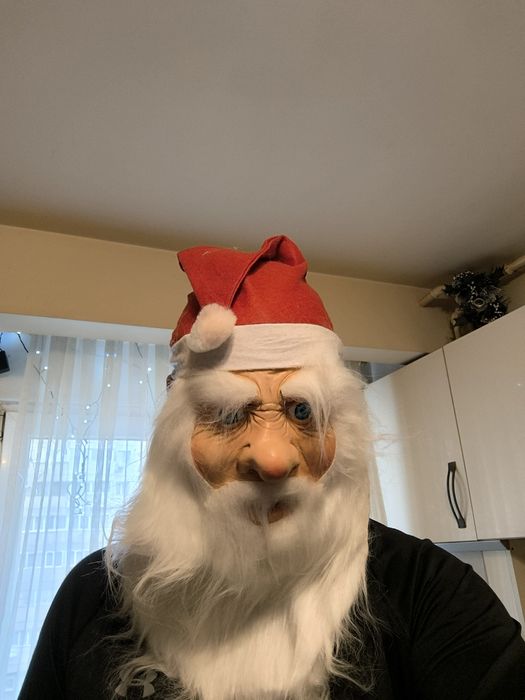 Mască din latex cu Moș Crăciun