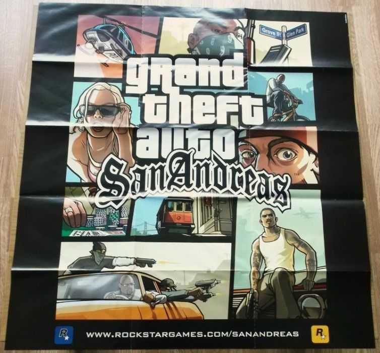 Колекционерски плакат на ГТА / GTA / Grand Theft Auto за PS2 / ПС2