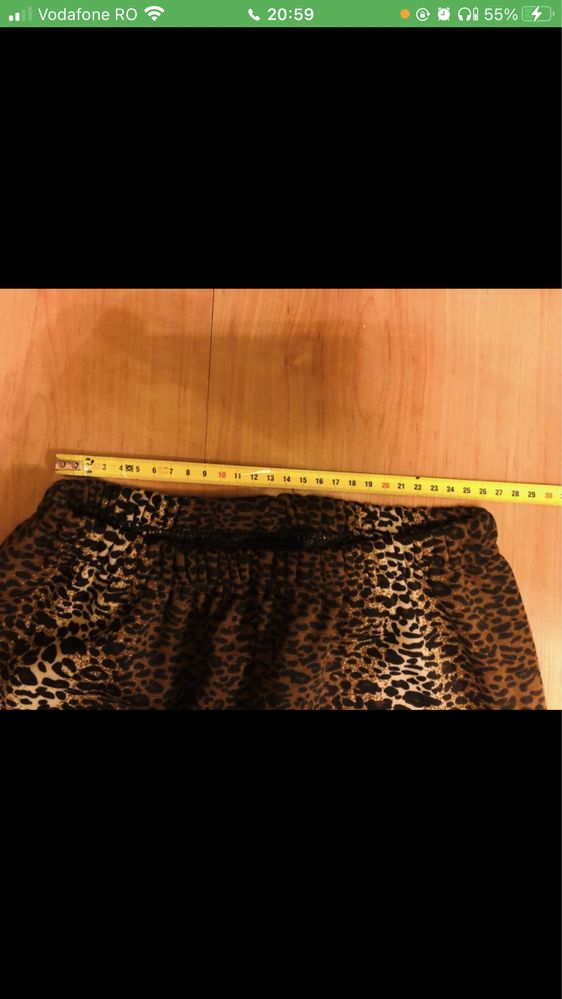 Colanti flausati animal print , marimea S